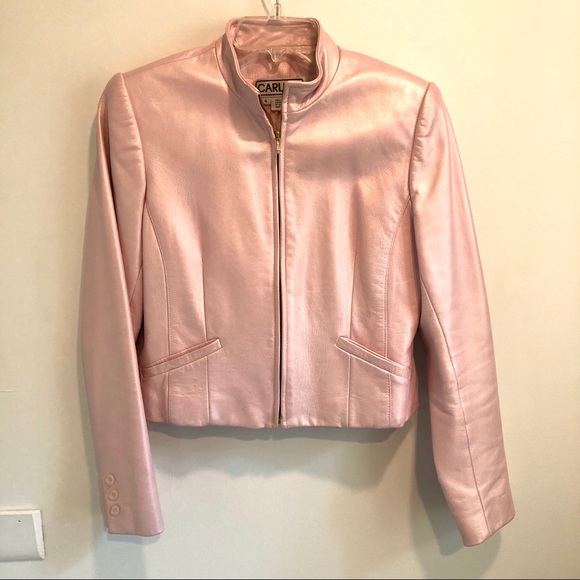 BARBIE inspo Pink 100% genuine leather jacket - Picture 2 of 6